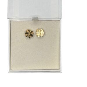 Tory Burch T logo gold studs